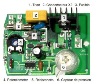 Carte électronique aspirateur schéma