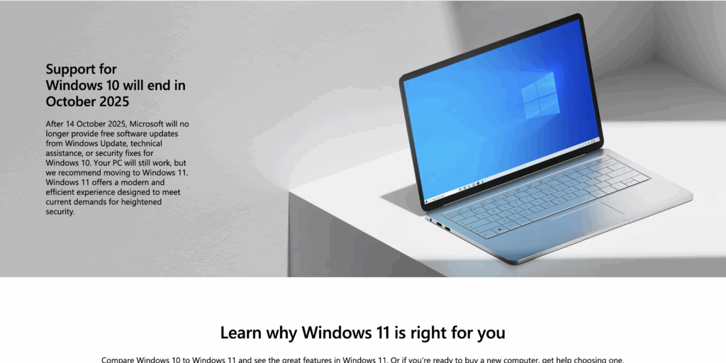 Microsoft website screenshot - 2025-06-23 at 10.24.43 - Credit - Microsoft